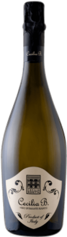 Бесплатная доставка | Белое игристое Cecilia Beretta Spumante Bianco Италия Pinot Black, Chardonnay, Glera 75 cl