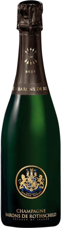 Free Shipping | White sparkling Barons de Rothschild Brut A.O.C. Champagne Champagne France Half Bottle 37 cl