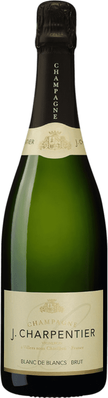 Бесплатная доставка | Белое игристое J. Charpentier Blanc de Blancs брют A.O.C. Champagne шампанское Франция Chardonnay 75 cl