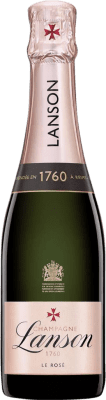 33,95 € | Espumante rosé Lanson Le Rosé A.O.C. Champagne Champagne França Pinot Preto, Chardonnay, Pinot Meunier Meia Garrafa 37 cl