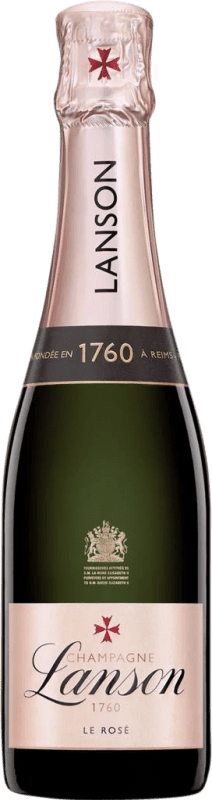 33,95 € Envio grátis | Espumante rosé Lanson Le Rosé A.O.C. Champagne Meia Garrafa 37 cl