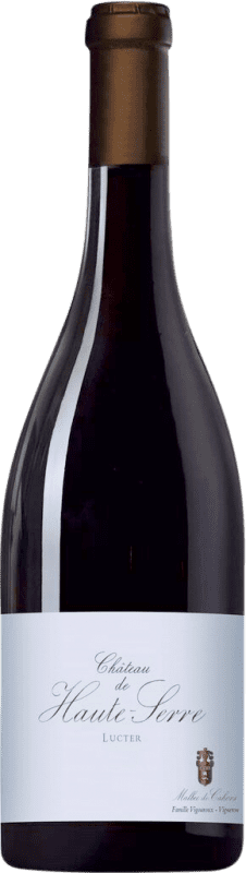 Envío gratis | Vino Tinto Châtau de Haute-Serre Lucter d'Origine A.O.C. Cahors Occitania Francia Malbec 75 cl