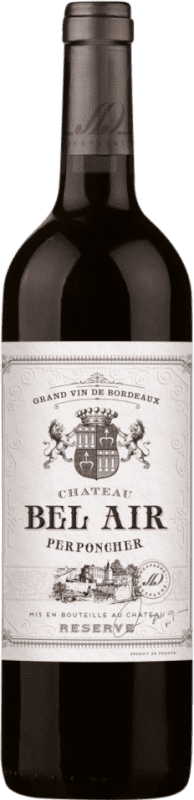 Free Shipping | Red Wine Château Bel Air Perponcher Rouge Reserve A.O.C. Bordeaux Bordeaux France Merlot, Cabernet Sauvignon, Cabernet Franc Half Bottle 37 cl