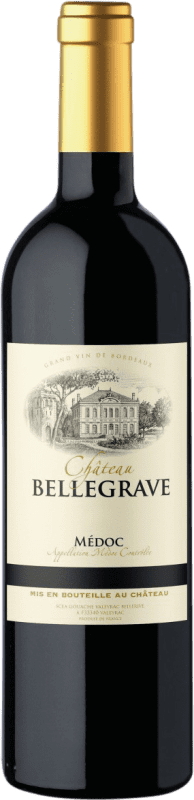 Бесплатная доставка | Белое вино Château Bellegrave A.O.C. Médoc Бордо Франция Merlot — Мерло, Cabernet Sauvignon — Каберне Совиньон, Petit Verdot 75 cl