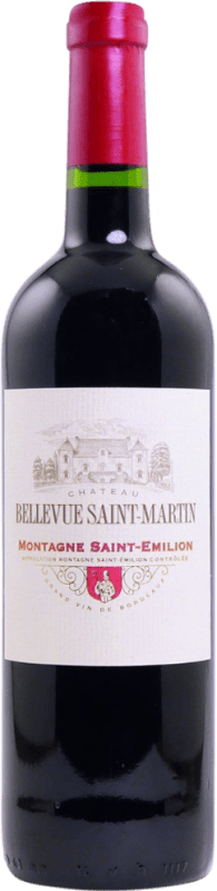 Kostenloser Versand | Rotwein Château Bellevue Saint Martin A.O.C. Montagne Saint-Émilion Bordeaux Frankreich Merlot, Cabernet Franc 75 cl