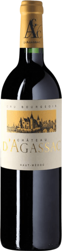 Free Shipping | Red Wine Château d'Agassac Cru Bourgeois A.O.C. Haut-Médoc Bordeaux France Merlot, Cabernet Sauvignon 75 cl