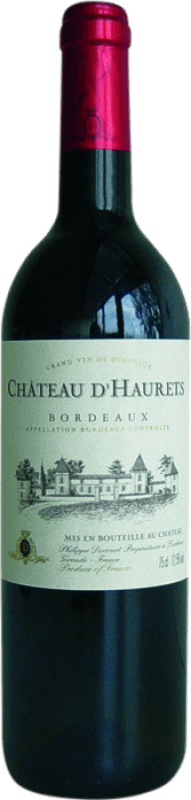 Kostenloser Versand | Rotwein Château d'Haurets A.O.C. Bordeaux Bordeaux Frankreich Merlot, Cabernet Sauvignon 75 cl