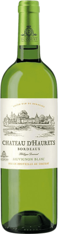 Free Shipping | White wine Château d'Haurets Blanc A.O.C. Bordeaux Bordeaux France Sauvignon White, Muscadelle 75 cl