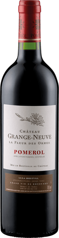 Kostenloser Versand | Rotwein Grange Neuve La Fleur des Ormes A.O.C. Pomerol Bordeaux Frankreich Merlot, Cabernet Franc 75 cl