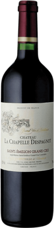 Spedizione Gratuita | Vino rosso Château la Chapelle Despagnet A.O.C. Saint-Émilion bordò Francia Merlot, Cabernet Franc 75 cl