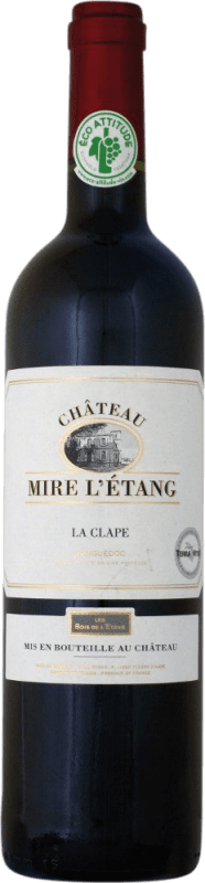 11,95 € | Red wine Château Mire l'Etang. La Clape A.O.C. Languedoc France Syrah, Grenache 75 cl