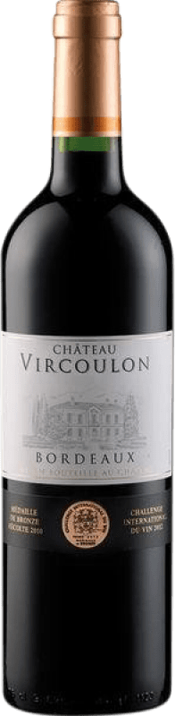 9,95 € | Красное вино Château Vircoulon A.O.C. Bordeaux Бордо Франция Merlot, Cabernet Sauvignon, Cabernet Franc, Malbec 75 cl