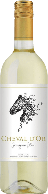 Envío gratis | Vino blanco Cheval d'Or Francia Sauvignon Blanca 75 cl