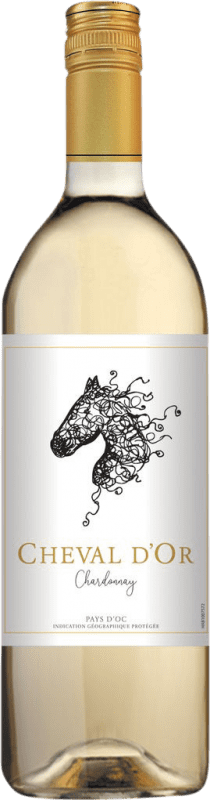 Spedizione Gratuita | Vino bianco Cheval d'Or Francia Chardonnay 1 L