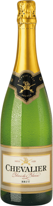 Бесплатная доставка | Белое игристое Chevalier Blanc de Blancs брют Франция Nebbiolo, Chenin White, Altesse, Colombard 75 cl