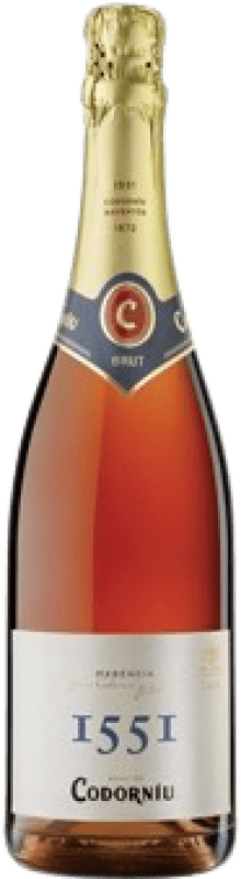 Free Shipping | Rosé Sparkling Wine Codorníu 1551 Brut Rosé D.O. Cava Catalonia Spain Nebbiolo, Macabeo, Parellada 75 cl