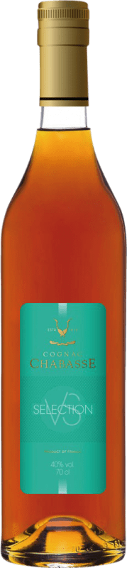 Free Shipping | Cognac Chabasse Selection VS A.O.C. Cognac France Follec White, Ugni Blanco, Colombard 70 cl