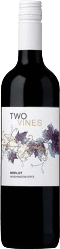 Free Shipping | Red wine Columbia Crest Two Vines Washington United States Merlot 75 cl