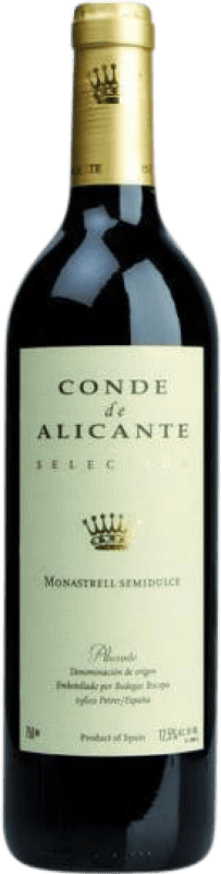 Free Shipping | Red wine Conde de Alicante Semi-Dry Semi-Sweet D.O. Alicante Valencian Community Spain Monastrell 75 cl