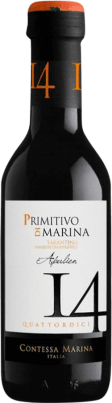 3,95 € 免费送货 | 红酒 Contessa Marina 14 I.G.T. Puglia 小瓶 25 cl