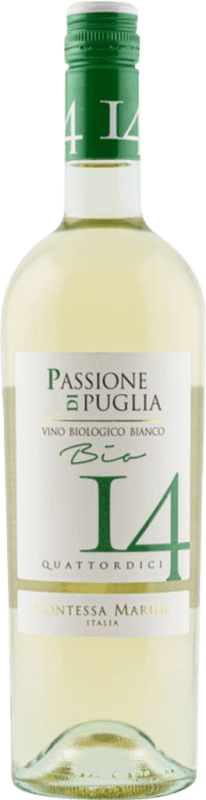 9,95 € 免费送货 | 白酒 Contessa Marina Passione 14 Quattordici cm Bianco I.G.T. Puglia