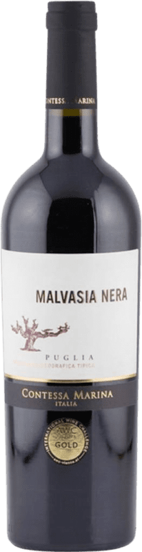 Free Shipping | Red wine Contessa Marina I.G.T. Puglia Puglia Italy Malvasia Black 75 cl