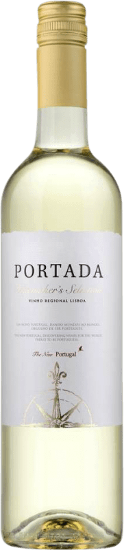 Бесплатная доставка | Белое вино D.F.J. José Neiva Correia Portada Blanco I.G. Vinho Regional de Lisboa Lisboa Португалия Chardonnay, Albariño, Riesling, Arinto, Muscat, Verdello, Fernăo Pires 75 cl