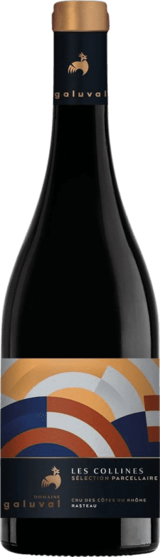 Free Shipping | Red wine Domaine de Galuval Les Collines Rasteau A.O.C. Côtes du Rhône Rhône France Syrah, Grenache, Mourvèdre 75 cl