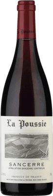 Free Shipping | Red wine Domaine de la Poussie Rouge A.O.C. Sancerre Loire France Pinot Black Half Bottle 37 cl