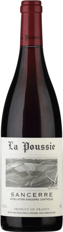 Envoi gratuit | Vin rouge Domaine de la Poussie Rouge A.O.C. Sancerre Loire France Pinot Noir Demi- Bouteille 37 cl