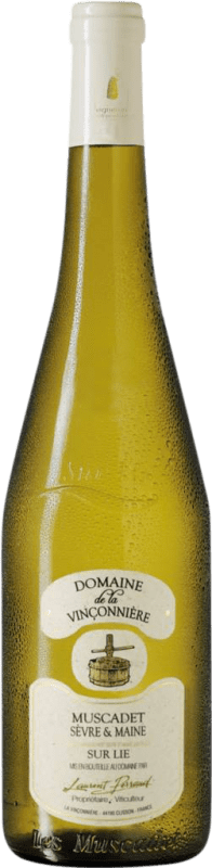 Бесплатная доставка | Белое вино Domaine de la Vinconniere Sur Lies — На осадке A.O.C. Muscadet-Sèvre et Maine Луара Франция Melon de Bourgogne 75 cl
