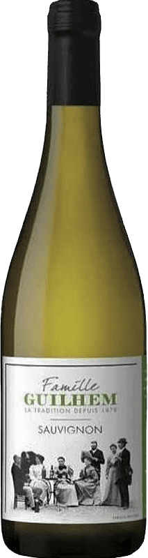 Envio grátis | Vinho branco Domaine Guilhem I.G.P. Vin de Pays d'Oc Languedoc França Sauvignon Branca 75 cl