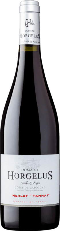 12,95 € 免费送货 | 红酒 Domaine Horgelus Merlot Tannat Rouge I.G.P. Vin de Pays Côtes de Gascogne