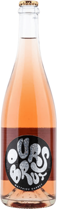 24,95 € Spedizione Gratuita | Spumante rosato Domaine du Coulet Ours Mousseux Rosé Brut Nature A.O.C. Côtes du Rhône