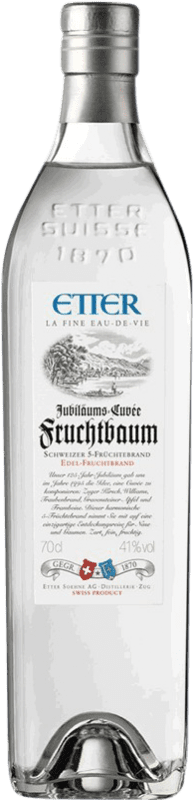 Envio grátis | Aguardente Orujo Etter Söehne Fruchtbaum Schweizer 5 Fruchtbrände Suíça 70 cl