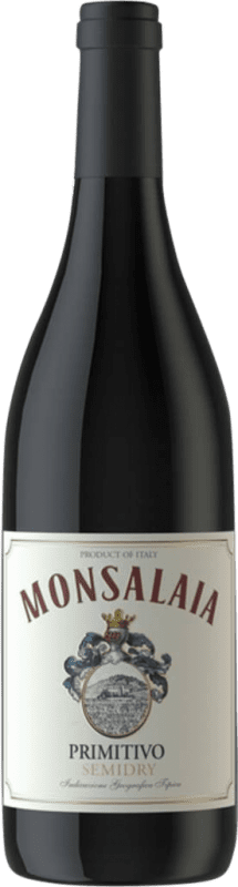 8,95 € | Vin rouge Famiglia Castellani Monsalaia Demi-Sec Demi-Sucré I.G.T. Puglia Pouilles Italie Primitivo 75 cl