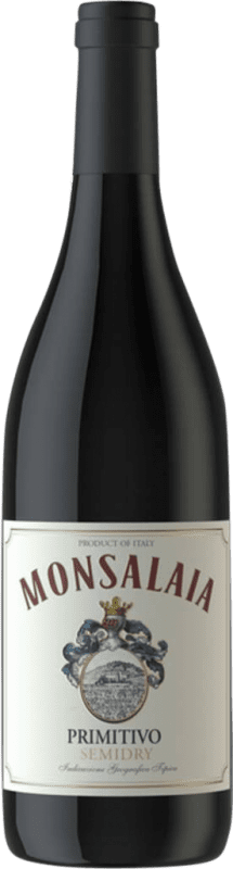 10,95 € Envío gratis | Vino tinto Famiglia Castellani Monsalaia Semi-Seco Semi-Dulce I.G.T. Puglia