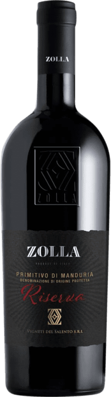 Envio grátis | Vinho tinto Farnese Zolla Reserva D.O.C. Primitivo di Manduria Puglia Itália Primitivo 75 cl