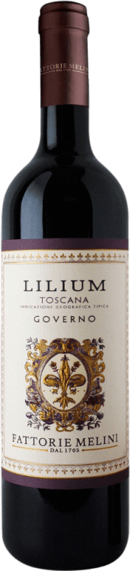 9,95 € | Red wine Fattorie Melini. Lilium Governo I.G.T. Toscana Tuscany Italy Merlot, Sangiovese, Cabernet 75 cl