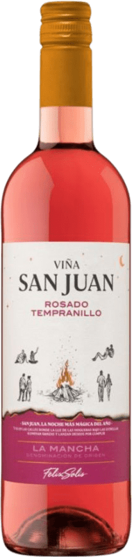 免费送货 | 玫瑰酒 Félix Solís Viña San Juan Rosado D.O. La Mancha 卡斯蒂利亚 - 拉曼恰 西班牙 Tempranillo 75 cl