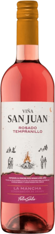 5,95 € | Vino rosado Félix Solís Viña San Juan Rosado D.O. La Mancha Castilla la Mancha España Tempranillo 75 cl