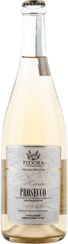 Бесплатная доставка | Белое игристое Fidora Civranetta Unfiltriert Frizzante D.O.C. Prosecco Venecia Италия Glera 75 cl