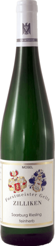 16,95 € Envio grátis | Vinho Branco Forstmeister Geltz Zilliken Saarburg Halbtrocken — Meio Seco Q.b.A. Mosel