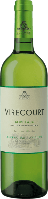 Бесплатная доставка | Белое вино Francois Passaga Château de Virecourt Blanc A.O.C. Bordeaux Бордо Франция Nebbiolo, Sémillon 75 cl