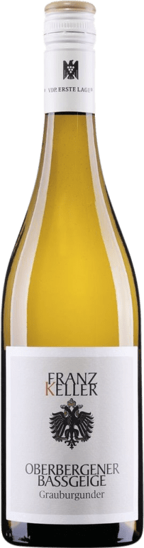 Free Shipping | White Wine Franz Keller Schwarzer Adler Bassgeige Trocken — Dry Normandía Germany Pinot Gris 75 cl