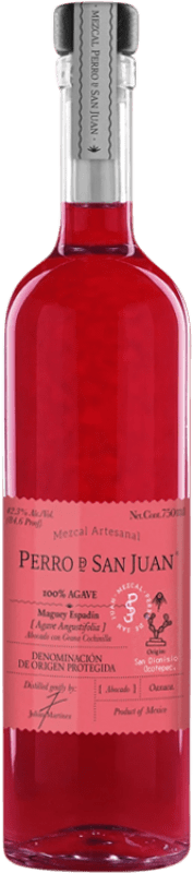 Envoi gratuit | Mezcal Perro de San Juan Abocado Grana Cochinilla Mexique 70 cl