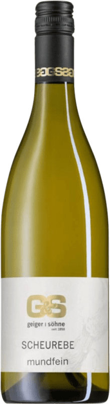 Envoi gratuit | Vin blanc Geiger & Söhne Mundfein Kabinett Demi-Sec Demi-Sucré Franken Allemagne Scheurebe 75 cl