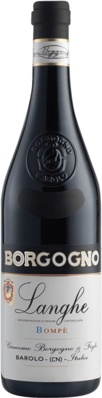 Envio grátis | Vinho tinto Giacomo Borgogno Bompè D.O.C. Langhe Piemonte Itália Barbera 75 cl