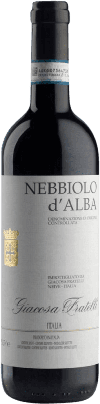 Бесплатная доставка | Красное вино Giacosa Fratelli D.O.C. Nebbiolo d'Alba Пьемонте Италия Nebbiolo 75 cl