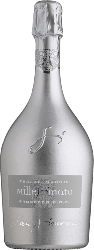 Envoi gratuit | Blanc mousseux Gino Brisotto Millesimato Spumante Silver Brut D.O.C. Prosecco Frioul-Vénétie Julienne Italie Glera 75 cl